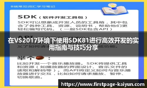 在VS2017环境下使用SDK81进行高效开发的实用指南与技巧分享